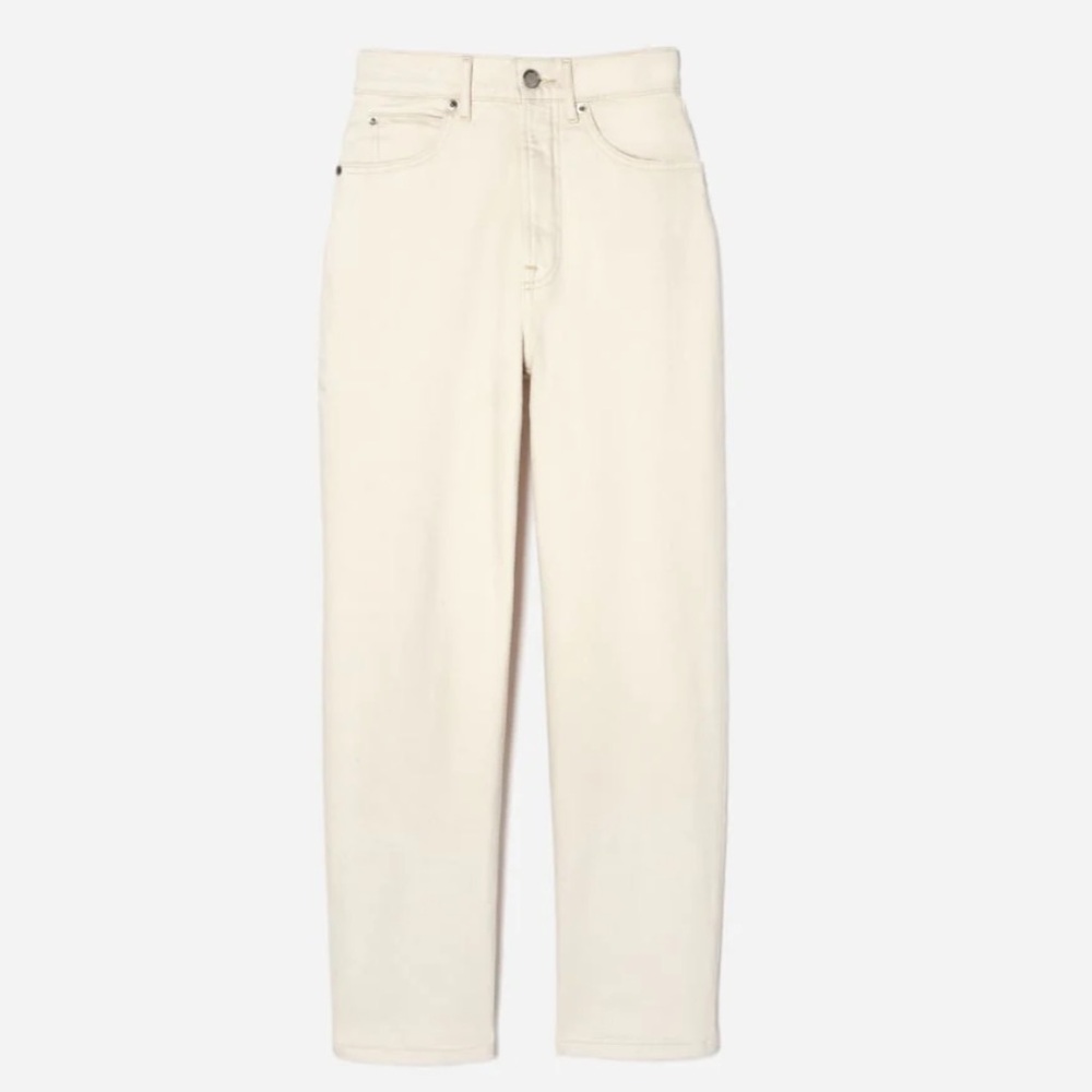 Everlane Way-High Jean - Ecru 26 Tall